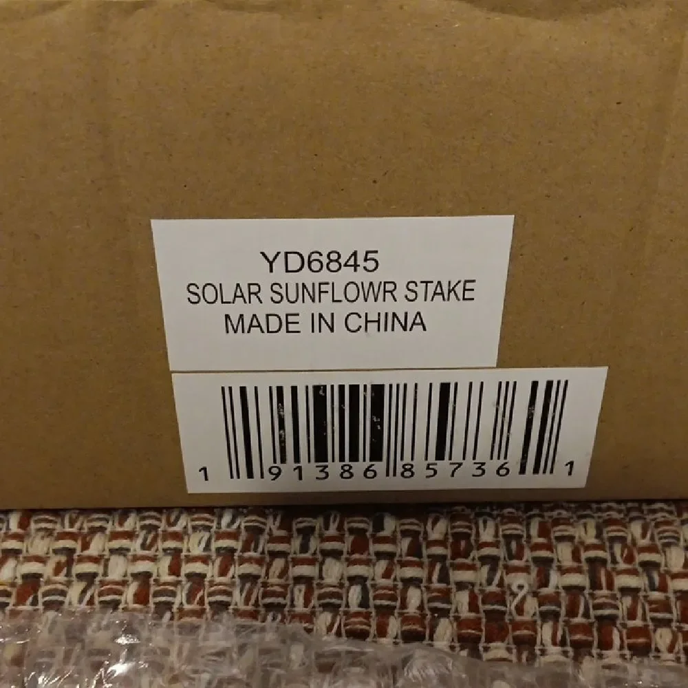 New LED Solar‎ Sunflower Stake Large Sunflower New In Box